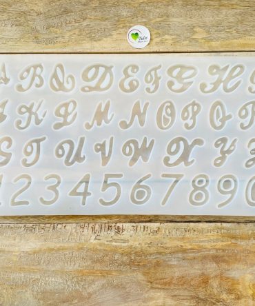 Cursive alphabet mould