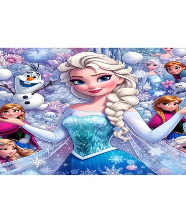 12oz Sublimation Flip Top Water Bottle Print – Ice Princess #4