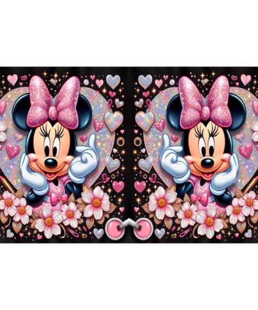 12oz Sublimation Flip Top Water Bottle Print – Mouse Hearts
