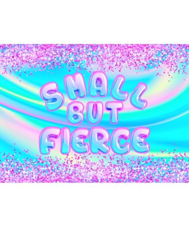 12oz Sublimation Flip Top Water Bottle Print – Small But Fierce