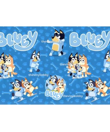 12oz Sublimation Flip Top Water Bottle Print – Blue Heeler Family