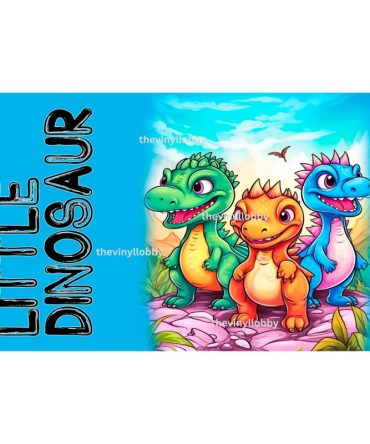 12oz Sublimation Flip Top Water Bottle Print – Little Dinosaur