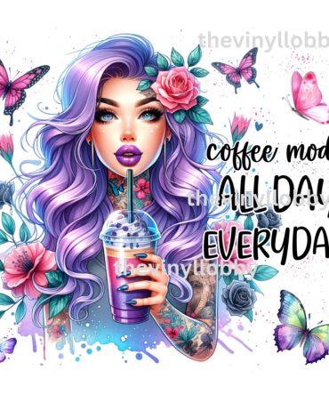 20oz Skinny Tumbler Printed Paper – Coffee Mode