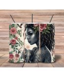 20oz Skinny Tumbler Printed Paper – Baby Floral Elephant and Tattoo Lady