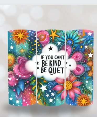 20oz Skinny Tumbler Printed Paper – Be Kind