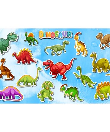 12oz Sublimation Flip Top Water Bottle Print – Dino
