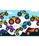 12oz Sublimation Flip Top Water Bottle Print – Monster Truck