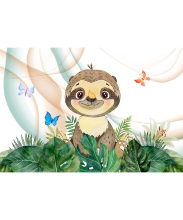 12oz Sublimation Flip Top Water Bottle Print – Sloth