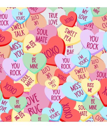 20oz Skinny Tumbler Printed Paper – Candy Heart