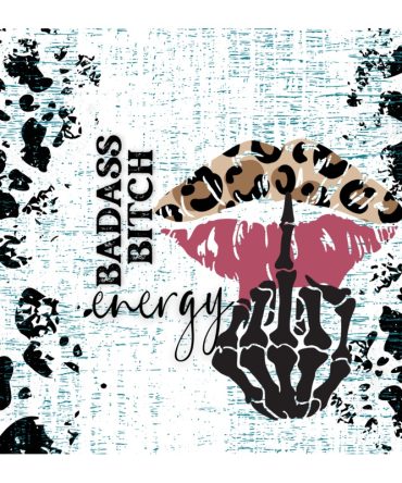 20oz Skinny Tumbler Printed Paper – Badass Bit*h