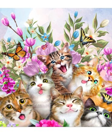 20oz Skinny Tumbler Printed Paper – Cute Kitty MB80940755