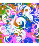 20oz Skinny Tumbler Printed Paper – Colourful Abstract Pattern #3