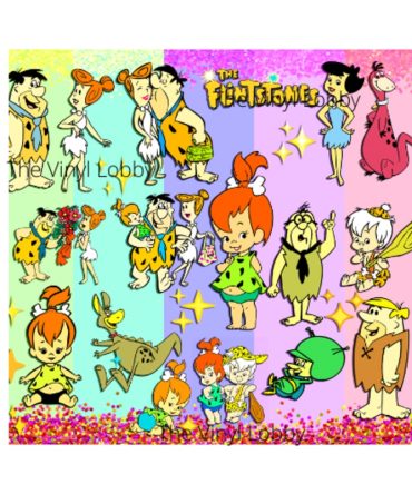 20oz Skinny Tumbler Printed Paper – Flintstones Family