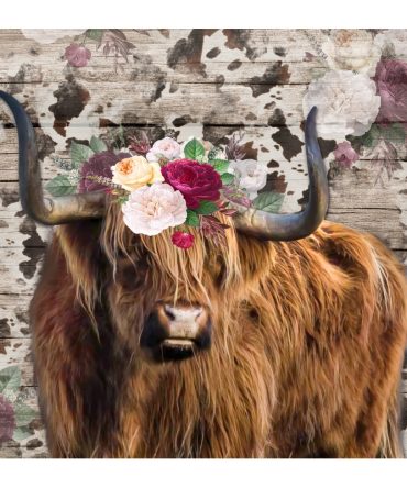 20oz Skinny Tumbler Printed Paper – Highlander Wood cow