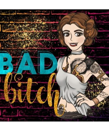 20oz Skinny Tumbler Printed Paper – Bad Bitch