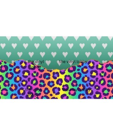 16oz Libbey Glass Can Sublimation Print – Leopard Hearts