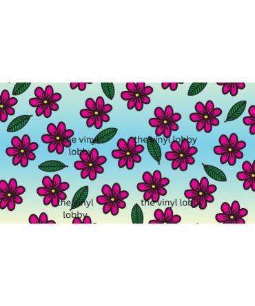 16oz Libbey Glass Can Sublimation Print – Pink Flowers MB80939715