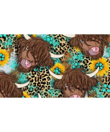 16oz Libbey Glass Can Sublimation Print – Sunflower Bull