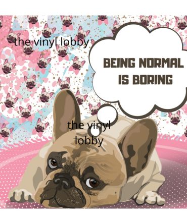 20oz Skinny Tumbler Printed Paper – Being Normal is Boring