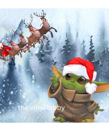 20oz Skinny Tumbler Printed Paper – Baby Santa Yoda