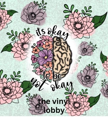 20oz Skinny Tumbler Printed Paper – It’s ok not to be ok