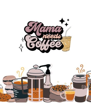 20oz Skinny Tumbler Printed Paper – Coffee