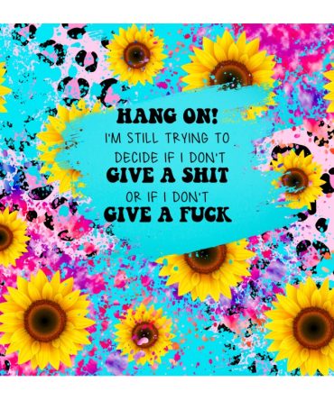 20oz Skinny Tumbler Printed Paper – Hang On