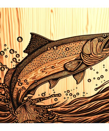 20oz Skinny Tumbler Printed Paper –  Trout