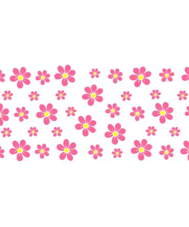 16oz Libbey Glass Can Sublimation Print – Pink Flowers MB80936346