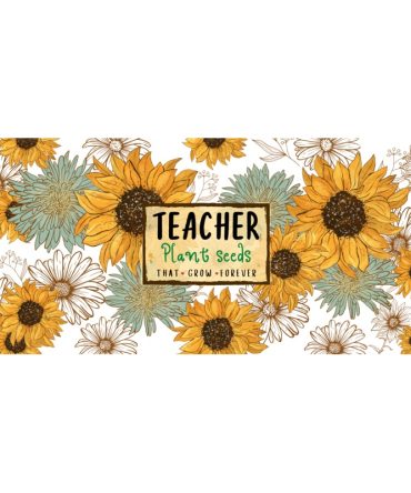 16oz Libbey Glass Can Sublimation Print – Teacher plant Seeds