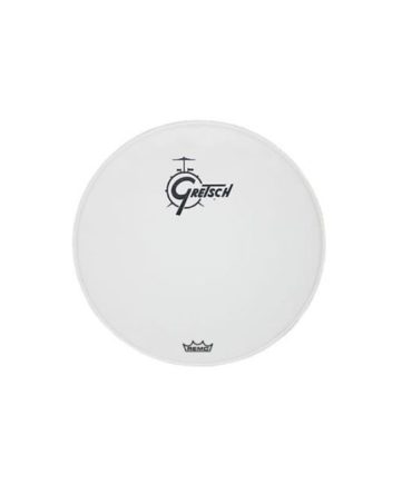 Gretsch 18 White Center Logo Bass Drum Resonant Head