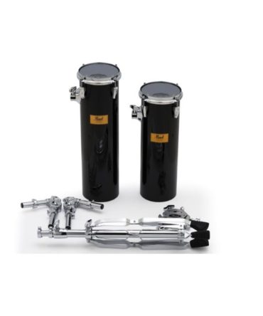 Pearl Rocket Toms Black w/Stand 6X18 & 6X21