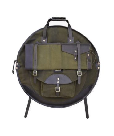 Tackle Waxed Canvas Backpack 22 Cymbal Bag Forest Green/Dark Brown