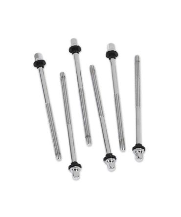 DW True-Pitch Chrome 4.37 Bass Drum Tension Rods DWSM375C